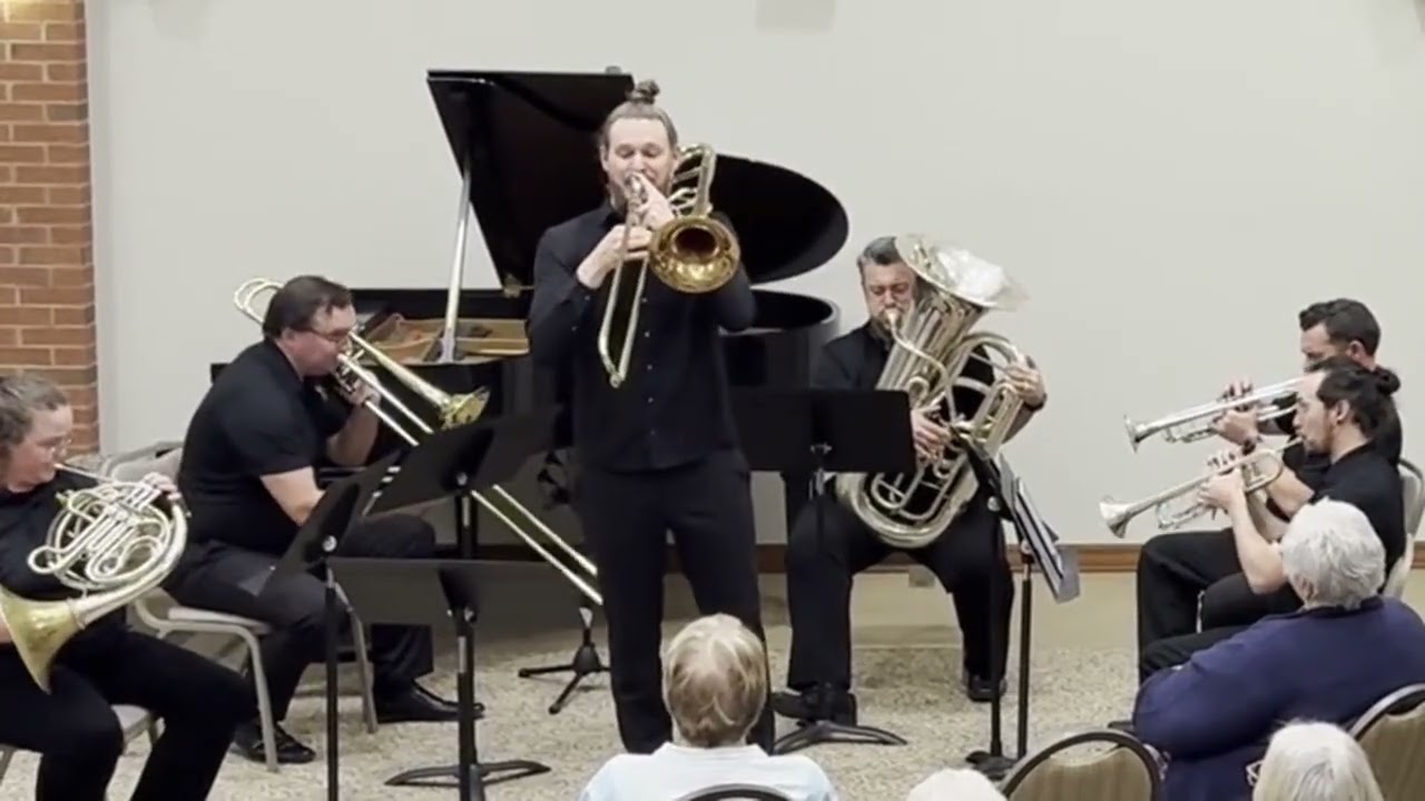Poor Wayfaring Stranger for trombone and brass quintet - Peter Steiner and the Intrepid Brass